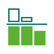 Iconenset groen donkergroen Prijsplafond