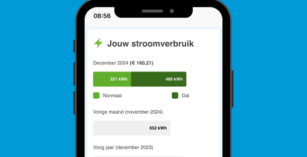 Kolommen Maandelijks energierapport stroom