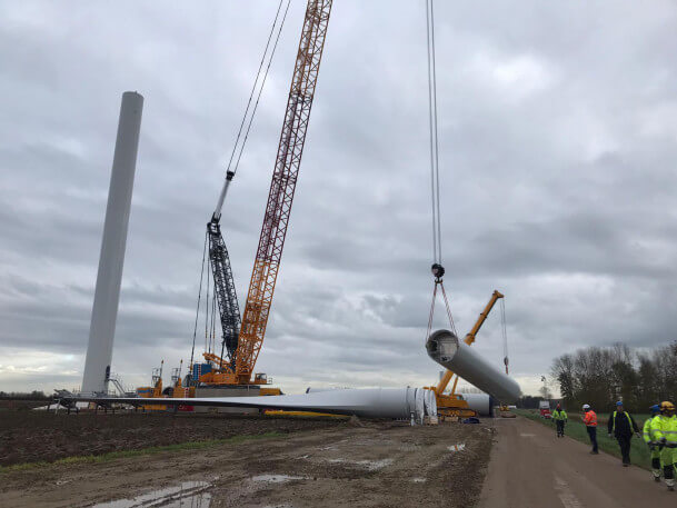 5 Time line Windpark Bijvanck Pure Energie Mast